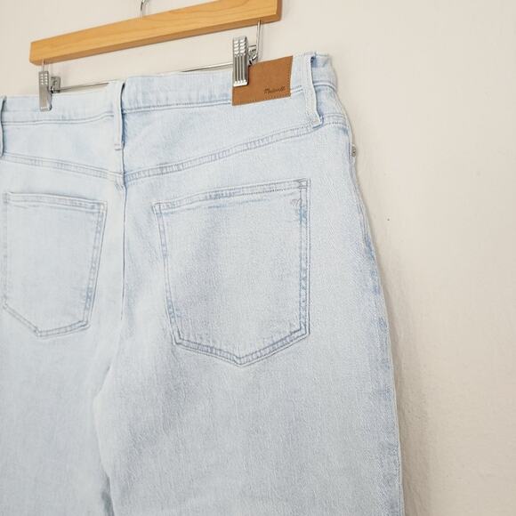 NWT Madewell Perfect Vintage Wide-Leg Crop Jean 33P High Rise 90s Light Denim - Picture 10 of 13
